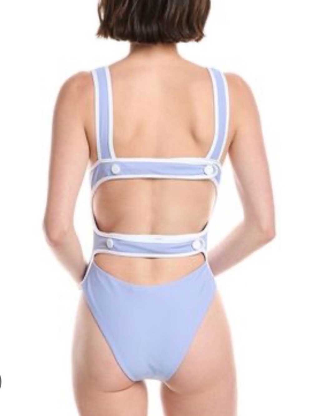 La Porte Brooks One-Piece in blue and white